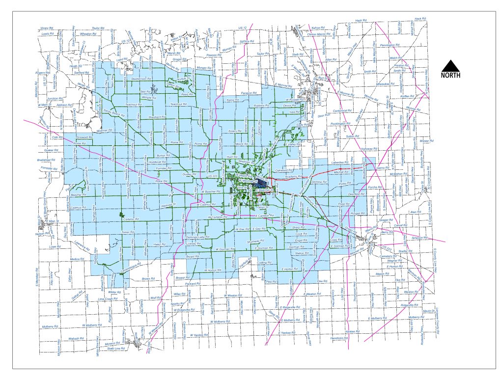 Citizens Gas Service Area Map